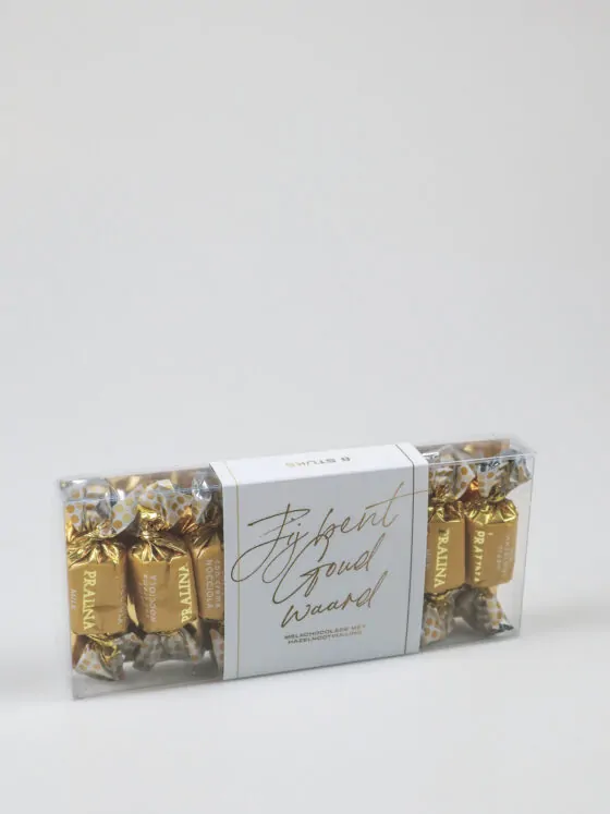 Chocolaatjes in een blister - Jij bent goud waard Chocolaatjes in een blister - Jij bent goud waard