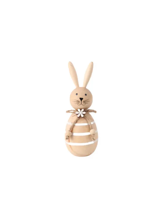 Houten haasje gestreept – Schattig & sfeervol tafeldecoratie