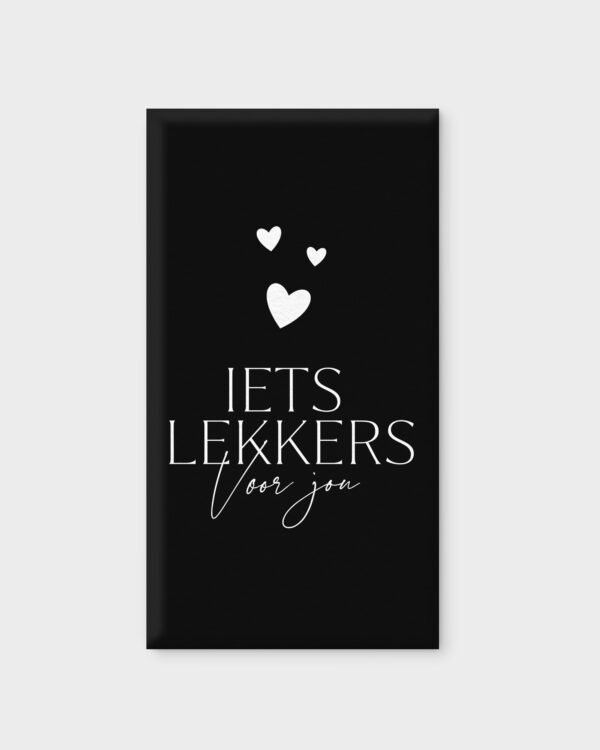 iets lekkers voor jou zwart chocoladereep Chocoladereep Tony Chocolonely - Iets lekkers voor jou - Zwart