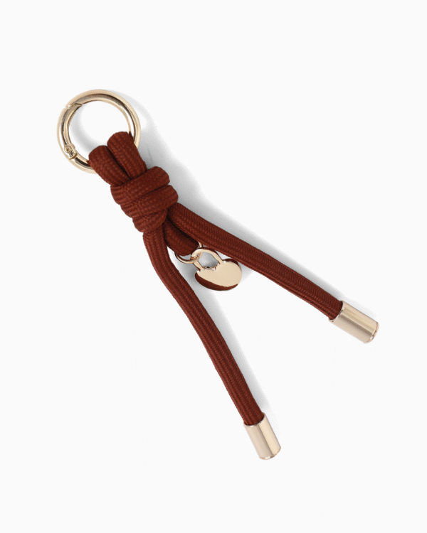 Keycord bagcharm chocolate met hartje Keycord bagcharm -chocolate met hartje