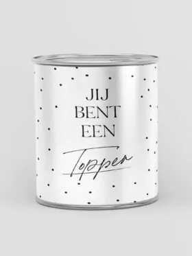 Blikje snoep - Jij bent een topper