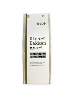 Giving Delicious - Klaar? Bakken Maar! - Focaccia Mix