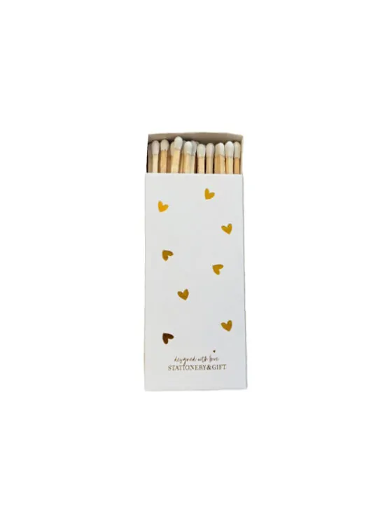 Lucifers wit – Gouden kleine hartjes