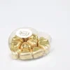 Chocolade praline hartjes goud - Jij bent goud waard
