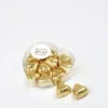 Chocolade praline hartjes goud - Jij bent goud waard