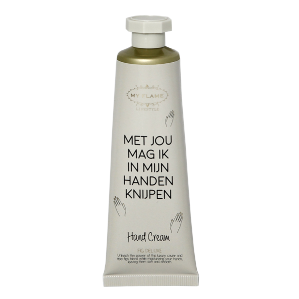 Handcrème - Met jou mag ik in mijn handen knijpen - Fig Deluxe