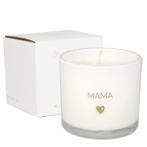 Geurkaars mama met wens-armbandje – Fresh Cotton