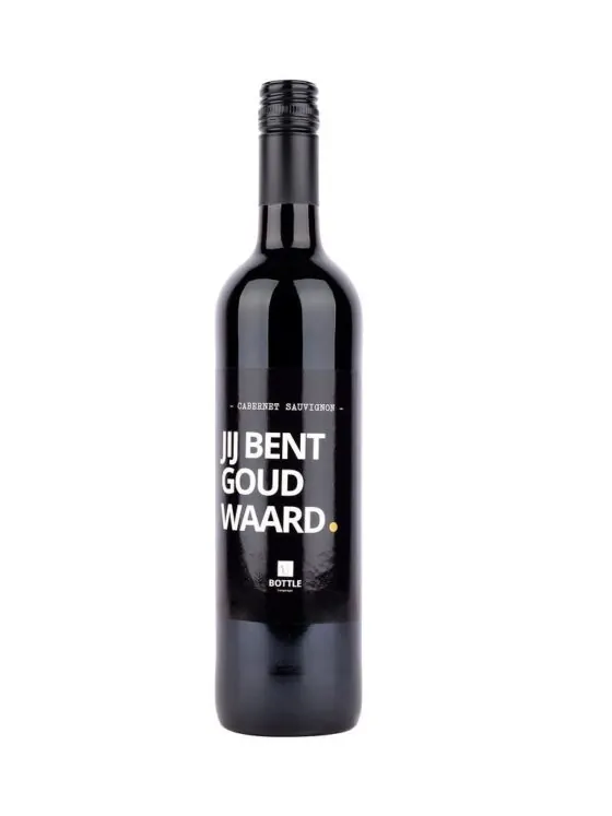 Jij bent goud waard wijn - rood