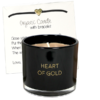 Geurkaars met wens-armband - Heart of gold - Warm Cashmere