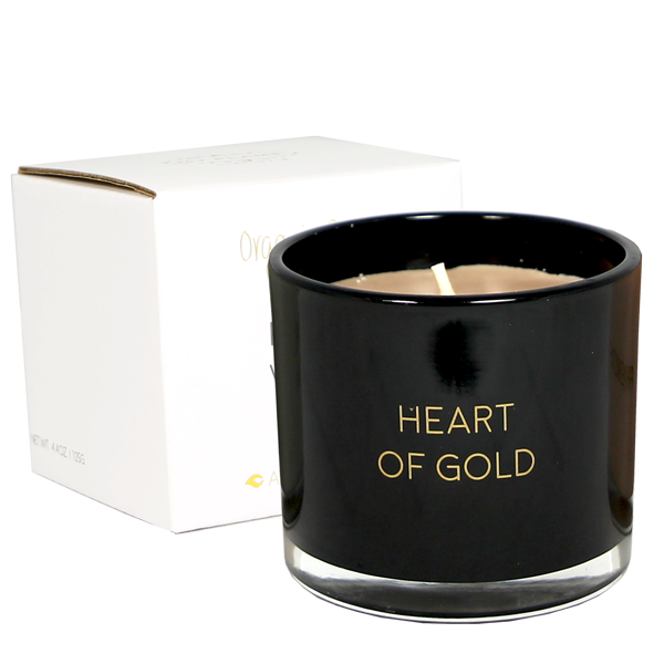 Geurkaars met wens-armband - Heart of gold - Warm Cashmere