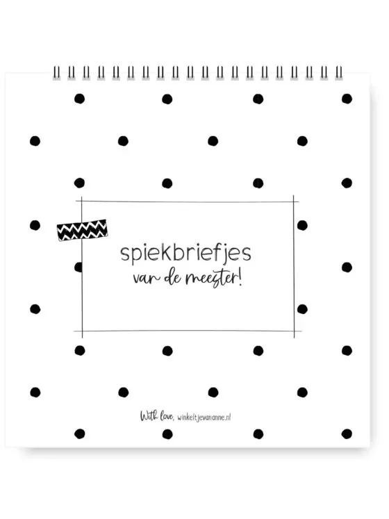 To-Do Boekje – Spiekbriefjes van de Meester | 50 Pagina’s
