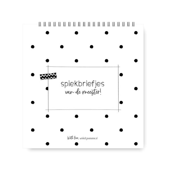 To-Do Boekje – Spiekbriefjes van de Meester | 50 Pagina’s