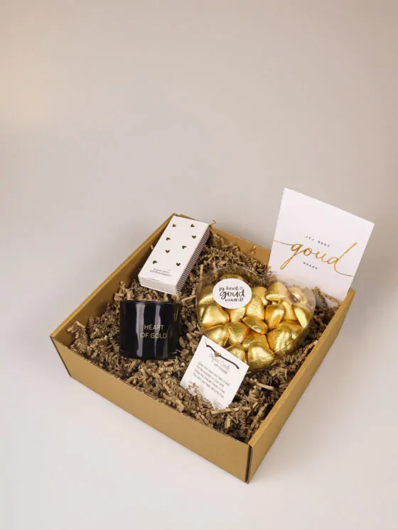 Cadeaupakket Jij bent goud waard – Compleet & liefdevol