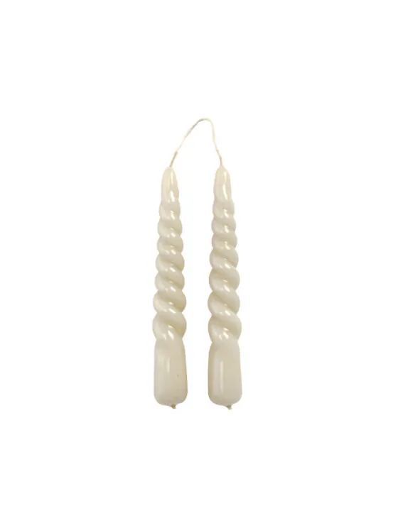 rustik lys mini swirl champagne Swirl Kaars Pebble – Rustik Lys, set van 2