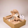 Kraampakket jongen met speendoekje, knuffel en rammelaar
