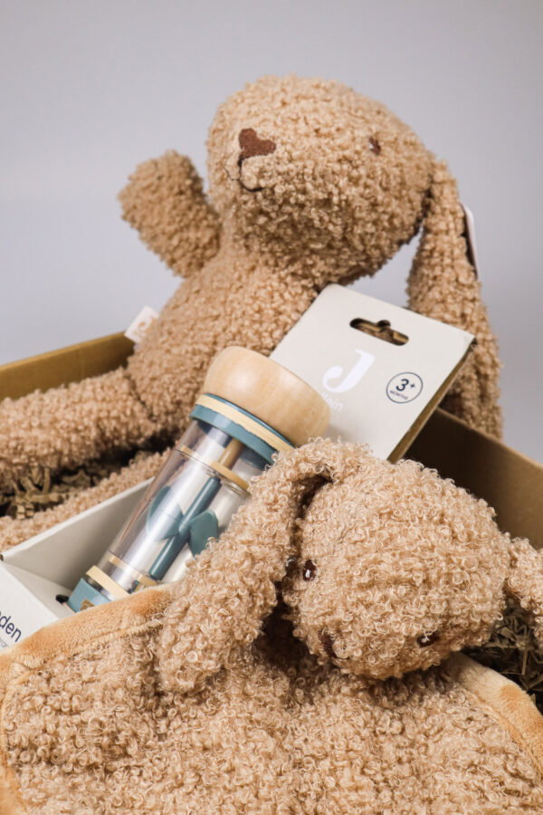 Kraampakket jongen met speendoekje, knuffel en rammelaar
