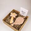 Kraampakket met rammelaar en speendoekje Kraampakket met rammelaar en speendoekje