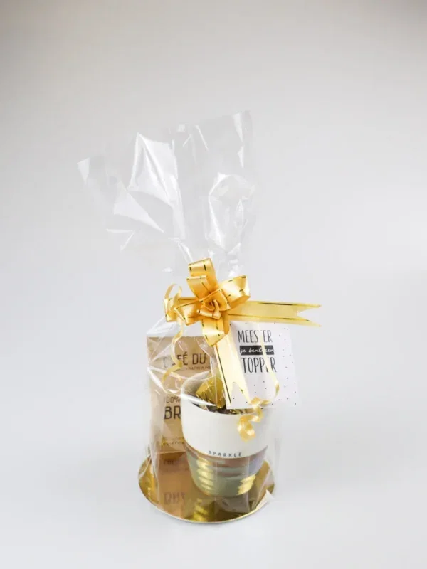 Meestercadeau met Zusss mok, koffie en chocolade – Bedankt meester