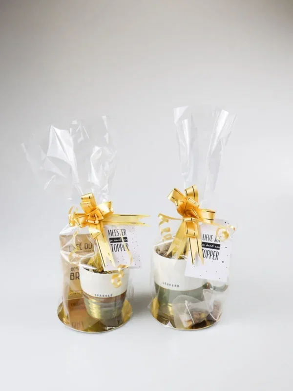 Meestercadeau met Zusss mok, koffie en chocolade – Bedankt meester