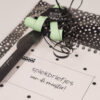 Meester cadeau notitieboek spiekbriefjes met pen en kaart