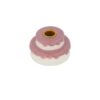 Zusss kandelaar keramiek taart wit/roze