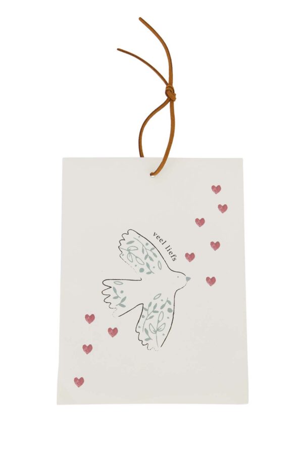 Zusss geurzakje vogel wit/grijsblauw/rood Zusss geurzakje vogel wit/grijsblauw/rood