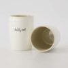 Koffiemok daddy cool wit/zand/zwart