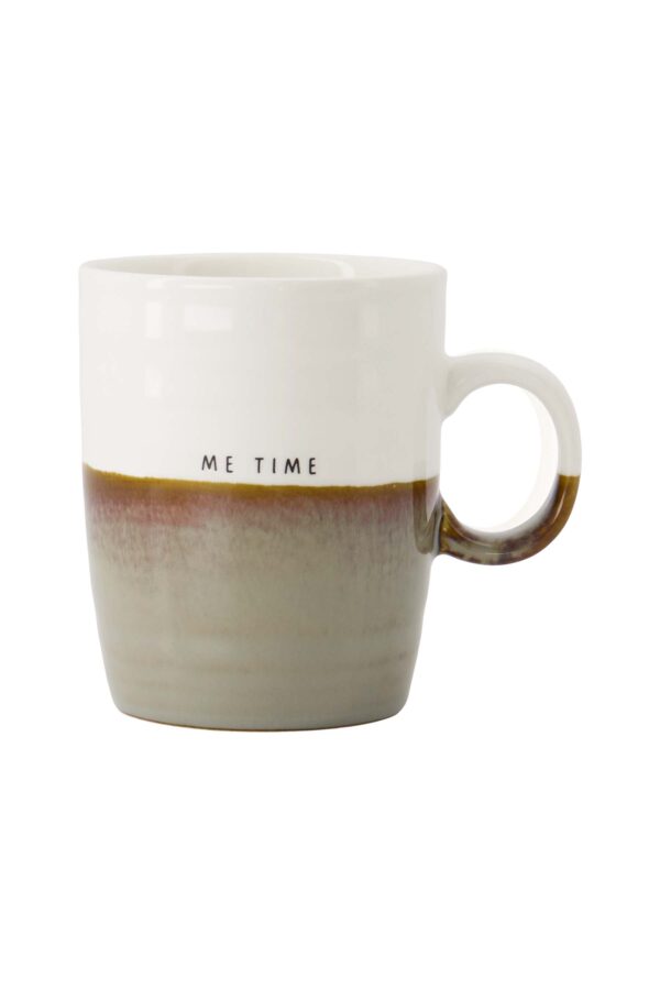 Theemok me time wit/grijsblauw
