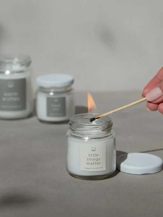 Kaars in een glazen potje - Little things matter