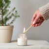 Kaars in een glazen potje - Fijne kerst
