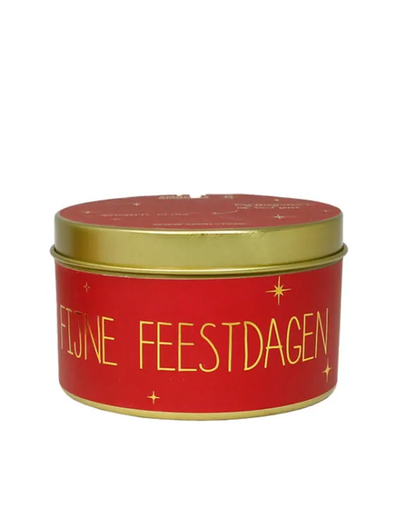 Sojakaars Fijne feestdagen – Winter Glow Kaars Winter Glow soja - Fijne feestdagen rood