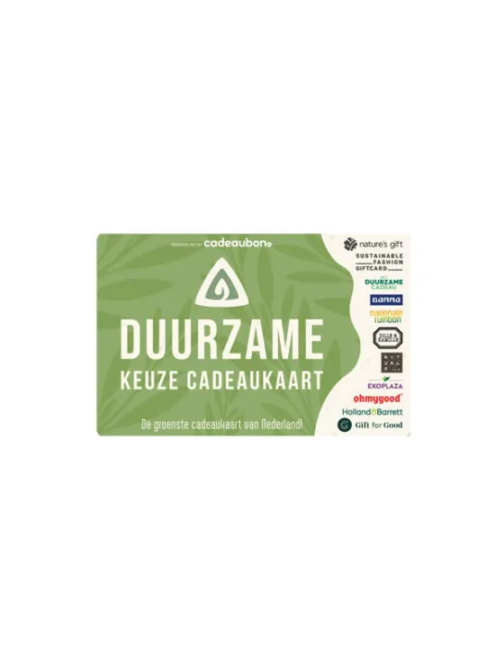 Cadeaubon - Duurzame keuze cadeaukaart