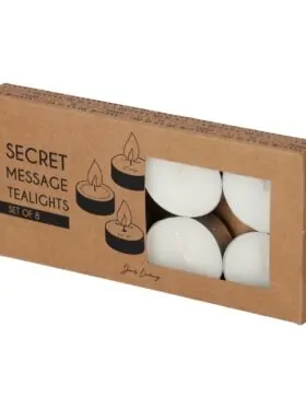 Waxinelichtjes - Living Secret Message – Verrassing in elk vlammetje
