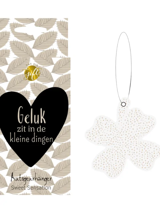 Autogeurhanger geluk zit in de kleine dingen – Sweet Sensation