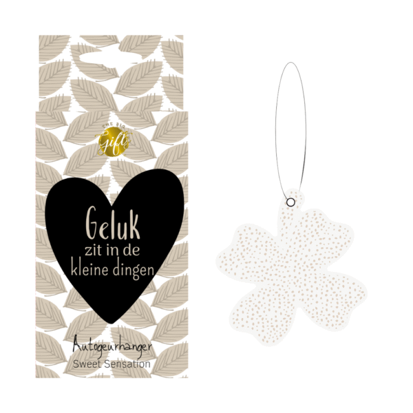 Autogeurhanger geluk zit in de kleine dingen – Sweet Sensation