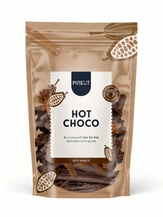 Hot chocolate pouch winterdrank – Pineut chocolademelk