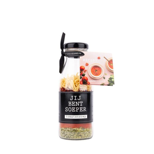 Fles soepmix Tomaat – Jij bent Soeper!