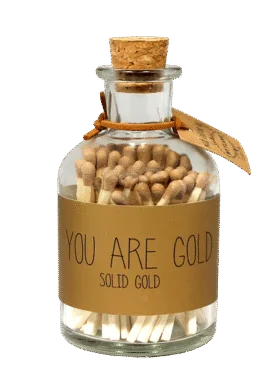 Luciferpotje Goud - You are gold