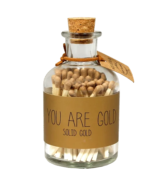 Luciferpotje Goud - You are gold