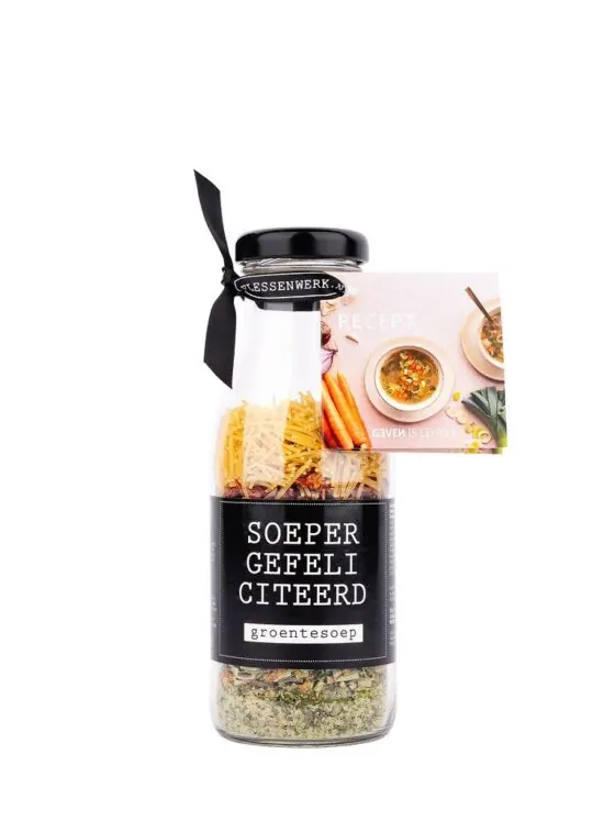 Fles soepmix groente - Soeper gefeliciteerd!