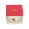 geurkaars in wikkel happy you and me wit/rood