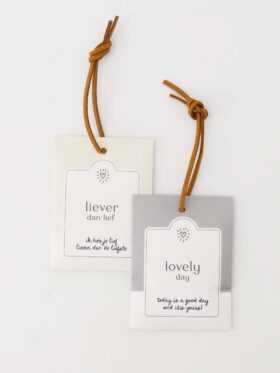 Zusss set van 2 geurzakjes liever dan lief lovely day off white/grijsblauw