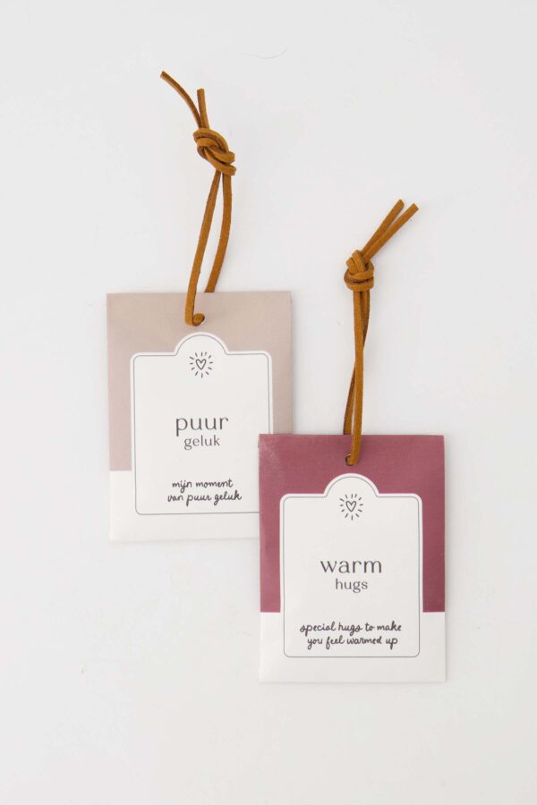 Zusss set van 2 geurzakjes puur geluk warm hugs zand/donkerrood