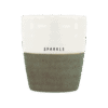 Zusss koffiemok sparkle wit/donkergroen
