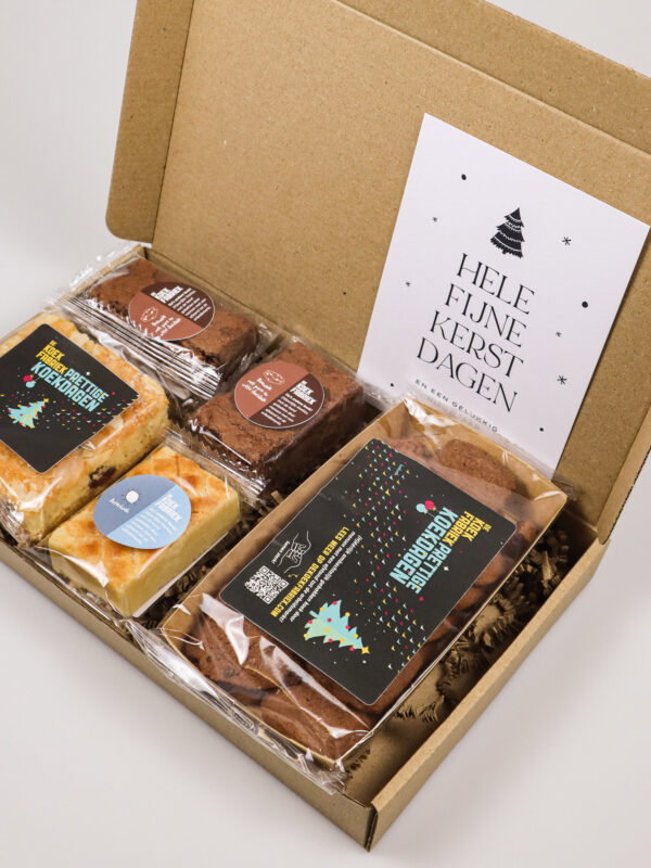 Brievenbuscadeau Koekfabriek – Feestelijke Koekjesbox