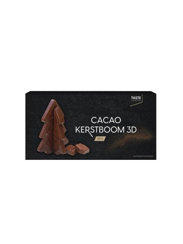 Chocolade kerstboom 3D – Melkchocolade in feestelijke vorm Chocolade kerstboom 3D – Melkchocolade in feestelijke vorm