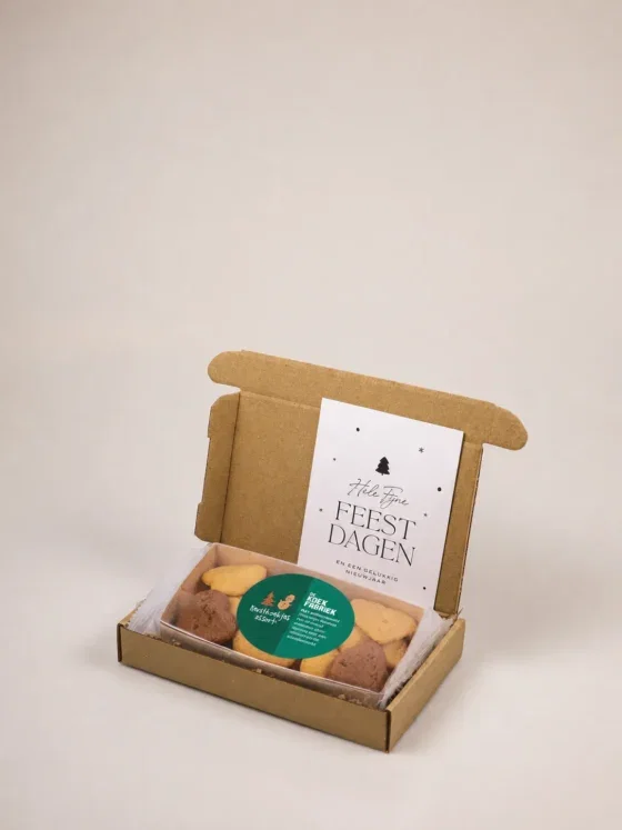 Brievenbus kerstpakket - Kerst koekjes tray