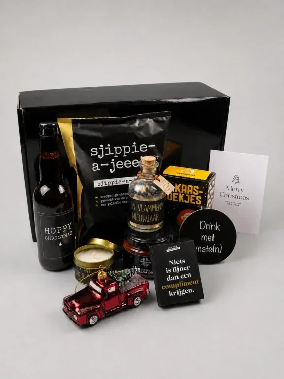 Kerstcadeau pakket vol sfeer en snacks