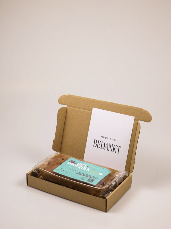 Koekcadeau Heel Erg Bedankt – Chocolate Chip koek van De Koekfabriek