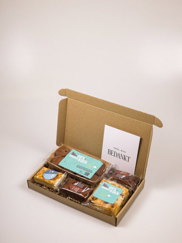Koekcadeau Heel Erg Bedankt – Mix van 5 koeken van De Koekfabriek